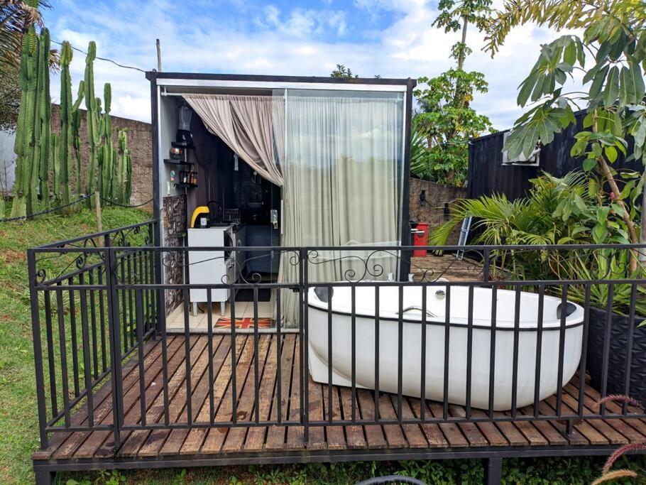 Tiny House Paraiso Minicasas Com Hidromassagem بوسو أليغري المظهر الخارجي الصورة